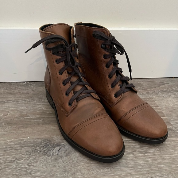 Thursday Boot Company Shoes - Thursday boot co lace up captain boots brown leather 7 women’s